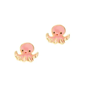 Cutie Enamel Studs Obedient Octopus