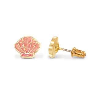 Cutie Enamel Studs Seashell