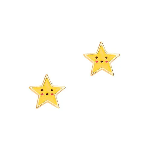 Cutie Enamel Studs Shining Star
