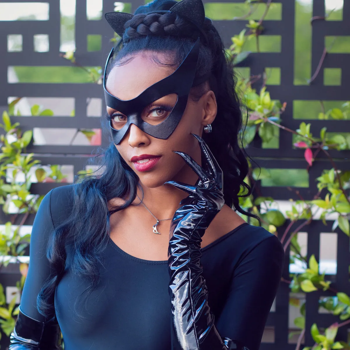 DC X RockLove Classic CATWOMAN Eartha Kitt Mask Pendant