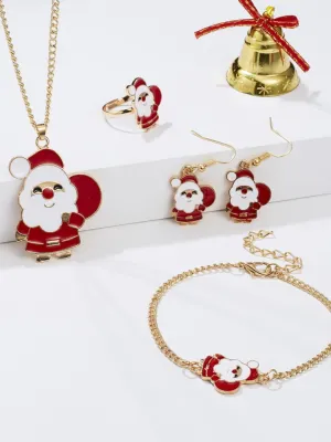 Deck The Halls 5-Piece Christmas Jewelry Set