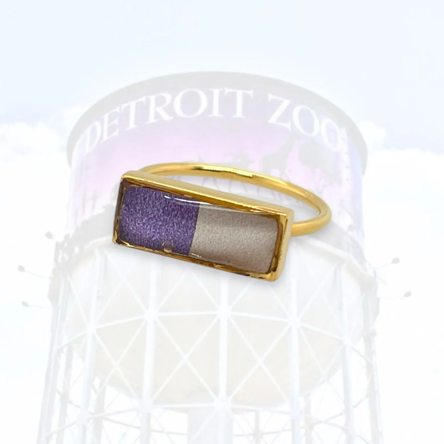 Detroit Zoo Lauren Ring | Gold Size 9