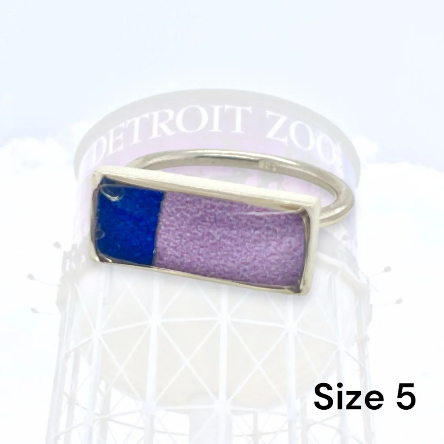 Detroit Zoo Lauren Ring | Silver Size 5
