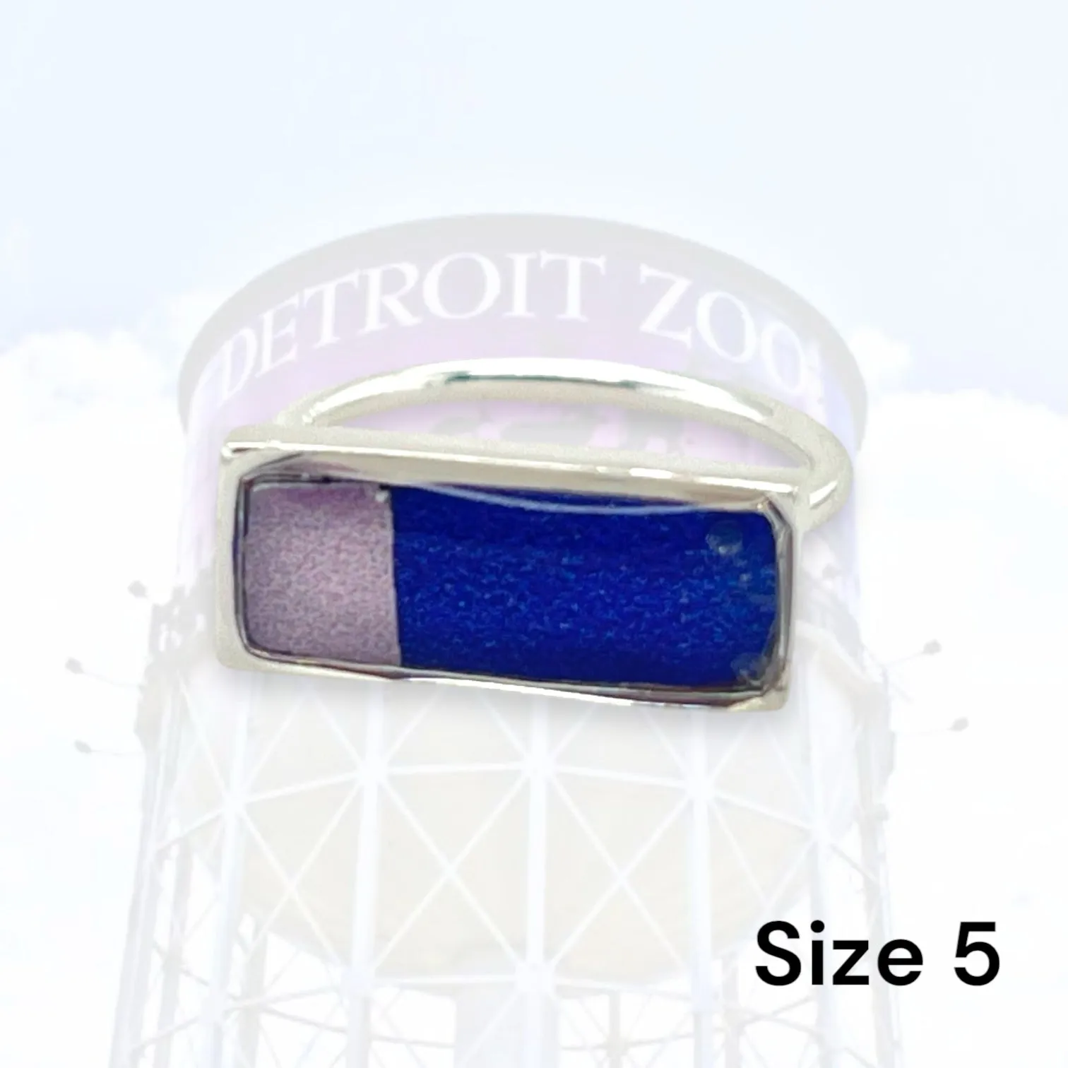 Detroit Zoo Lauren Ring | Silver Size 5