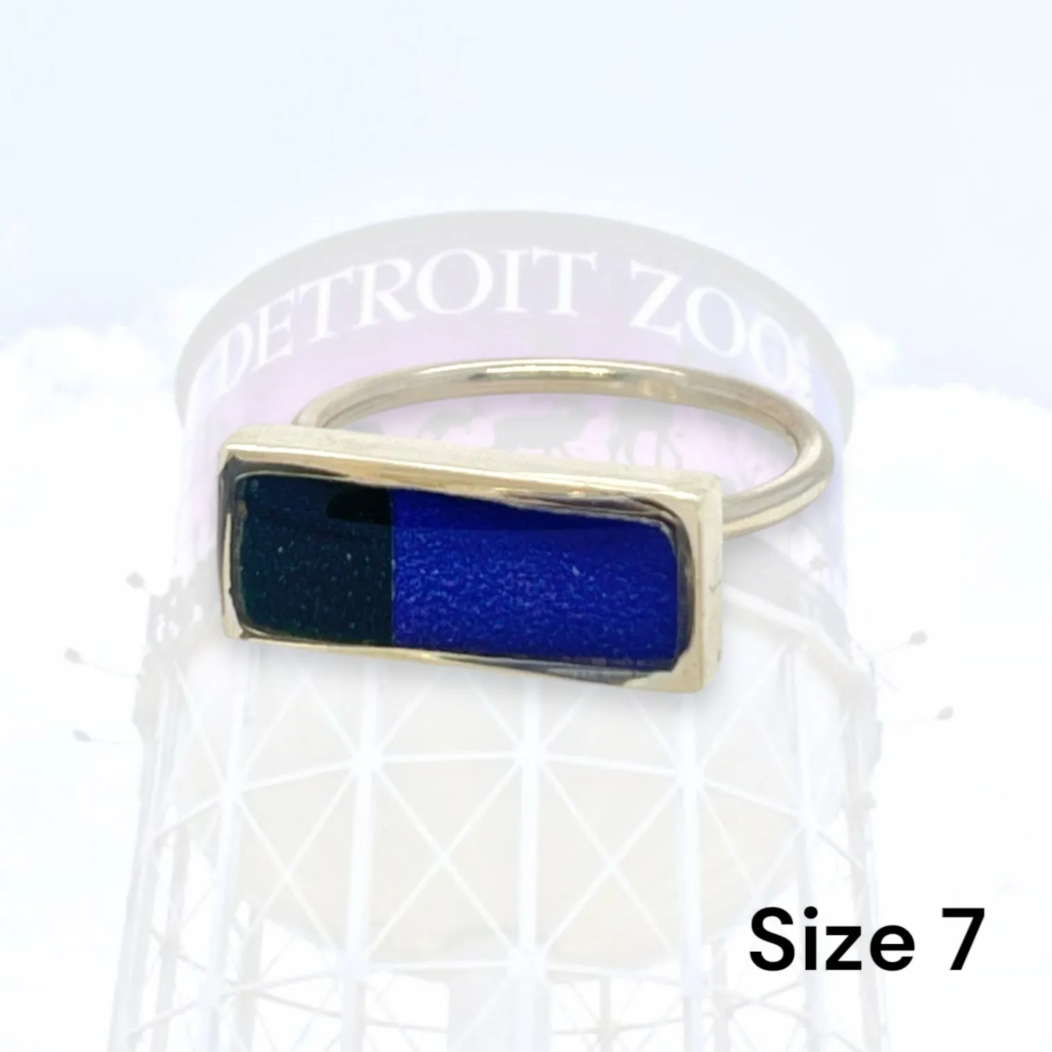 Detroit Zoo Lauren Ring | Silver Size 7