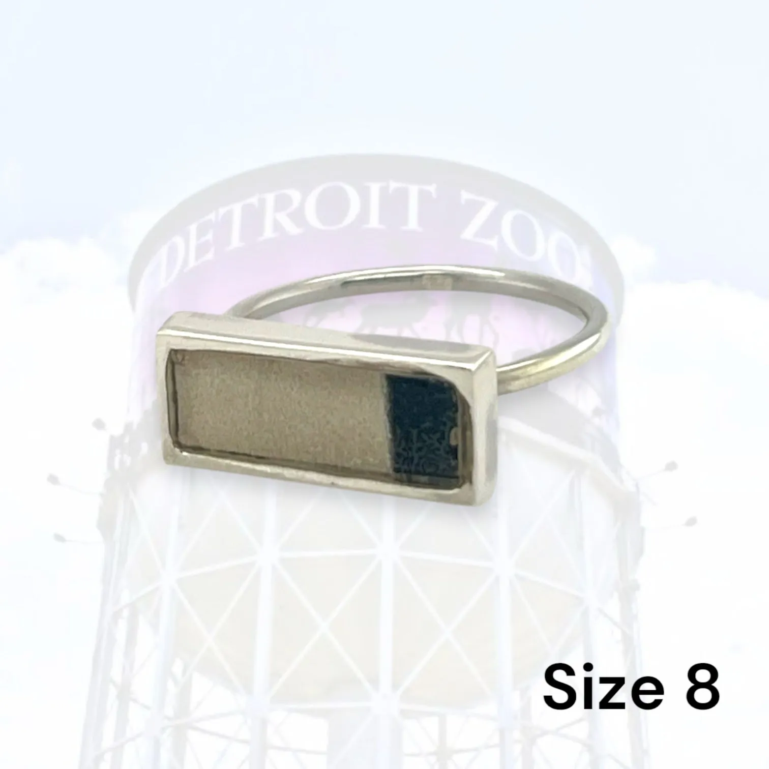Detroit Zoo Lauren Ring | Silver Size 8