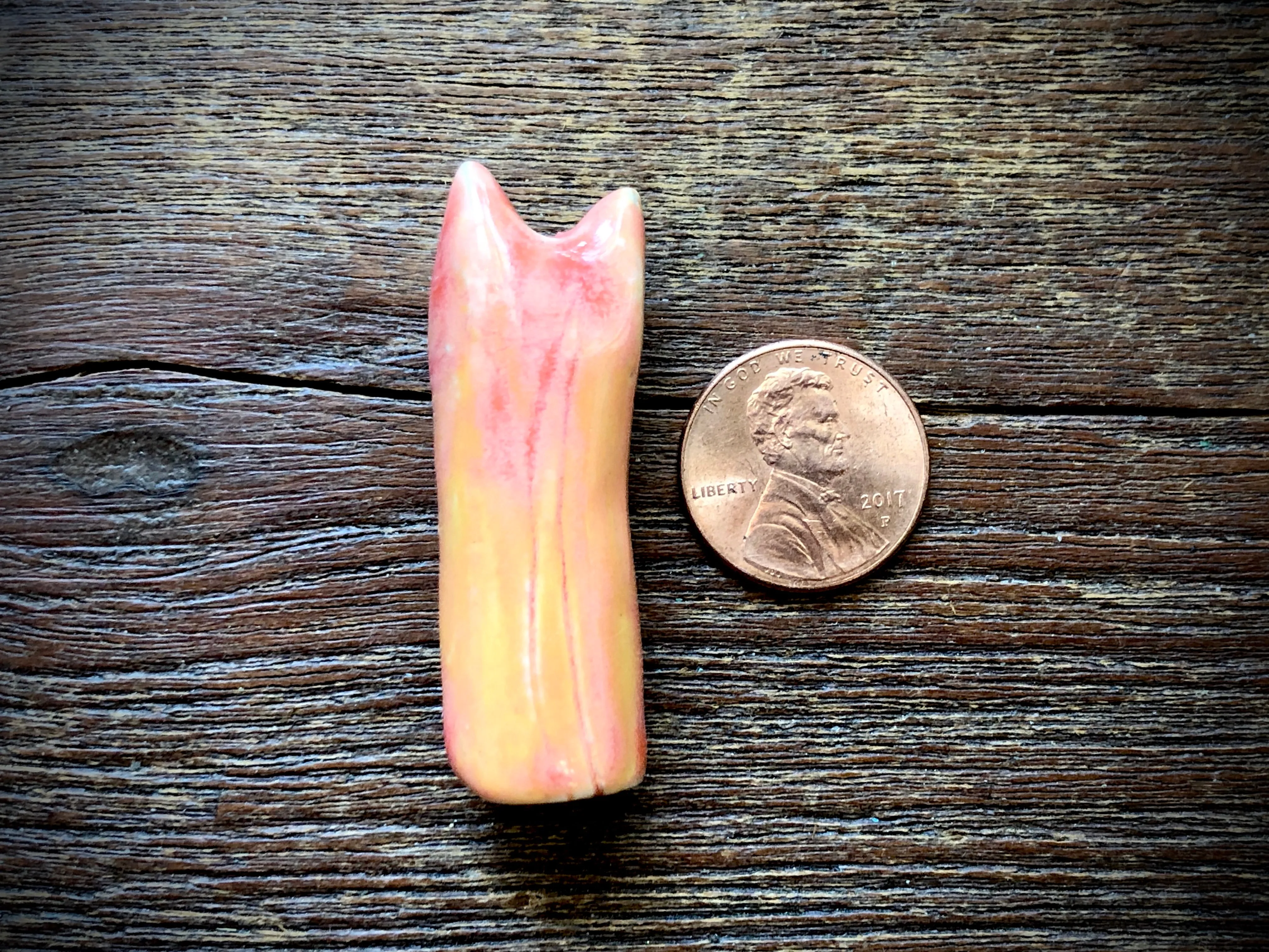 Diane Hawkey Cat Bead - Orange