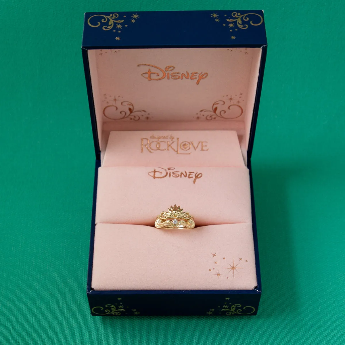 Disney X RockLove DISNEY ALADDIN Jasmine Lotus Stacker Rings