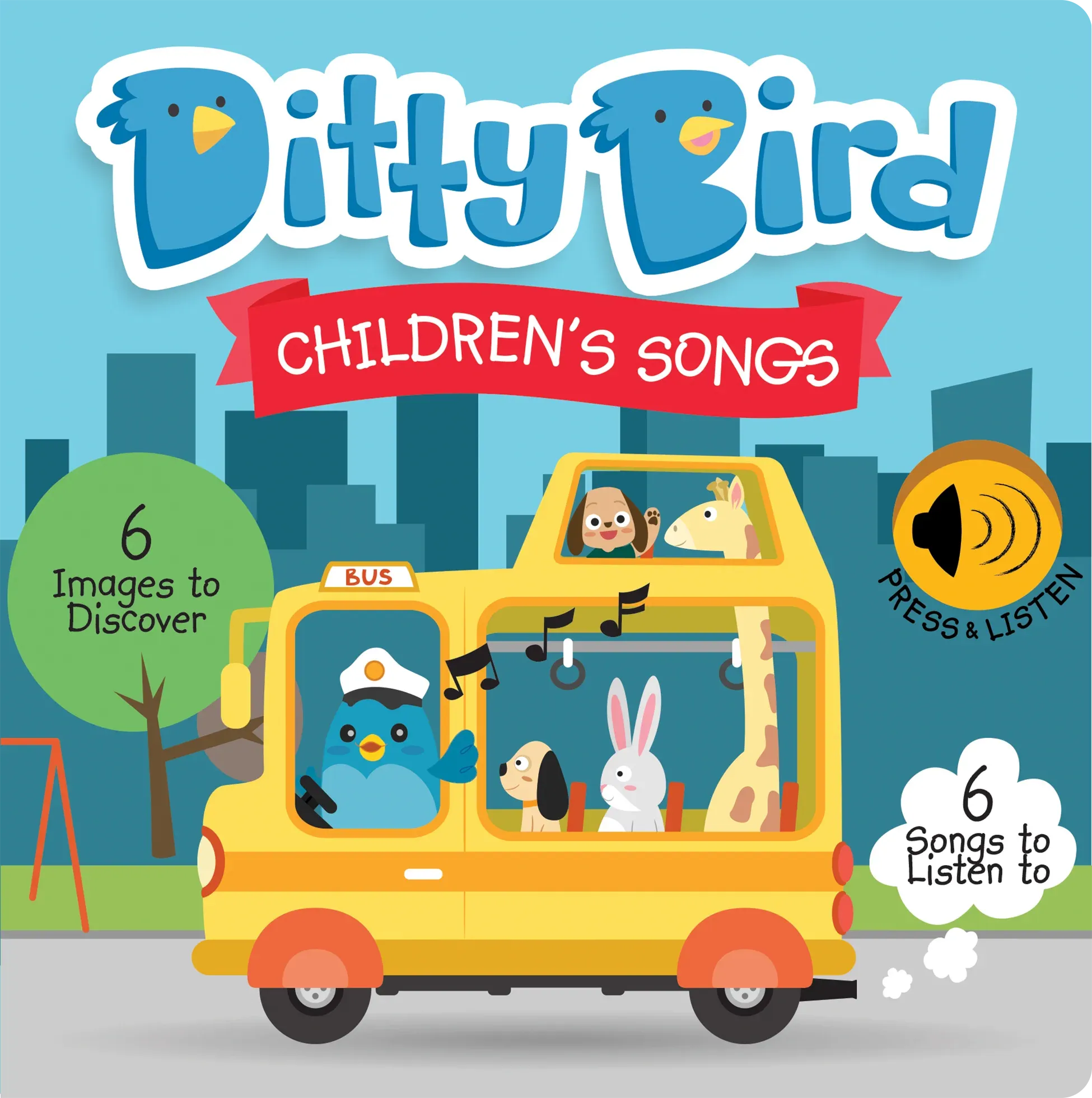 Ditty Bird Children's Songs Sound Board Book
