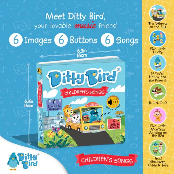 Ditty Bird Children's Songs Sound Book