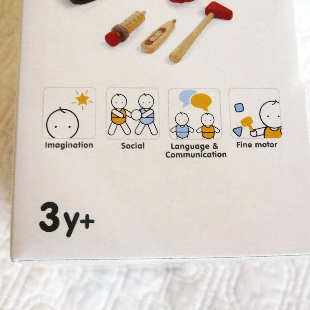 Doctor Set by Plan Toys, Ages 3 , Pretend Play, Sustainably Made Wood