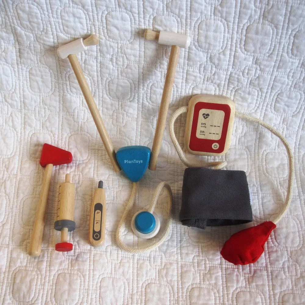 Doctor Set by Plan Toys, Ages 3 , Pretend Play, Sustainably Made Wood