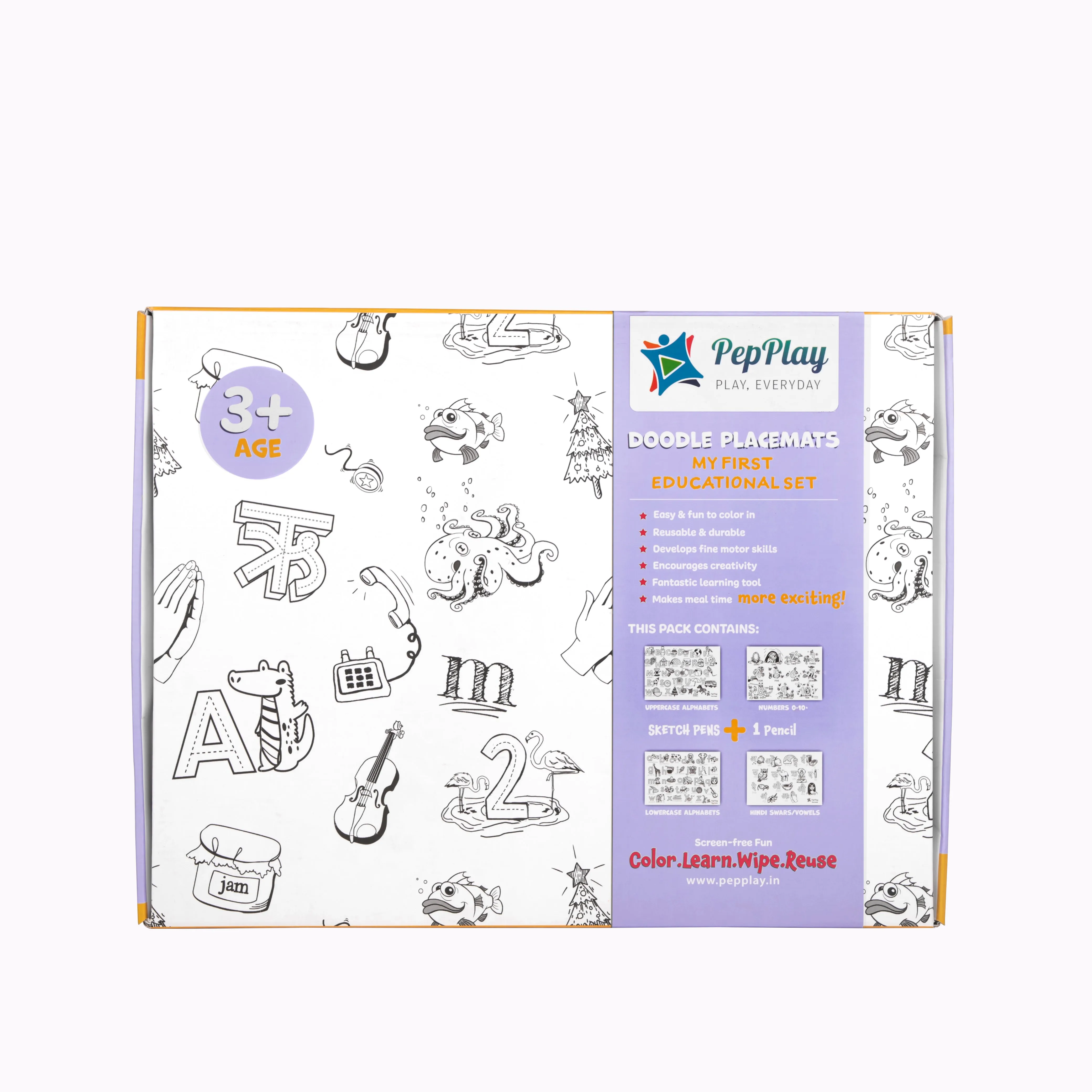 Doodle Placemats - My First Educational Set