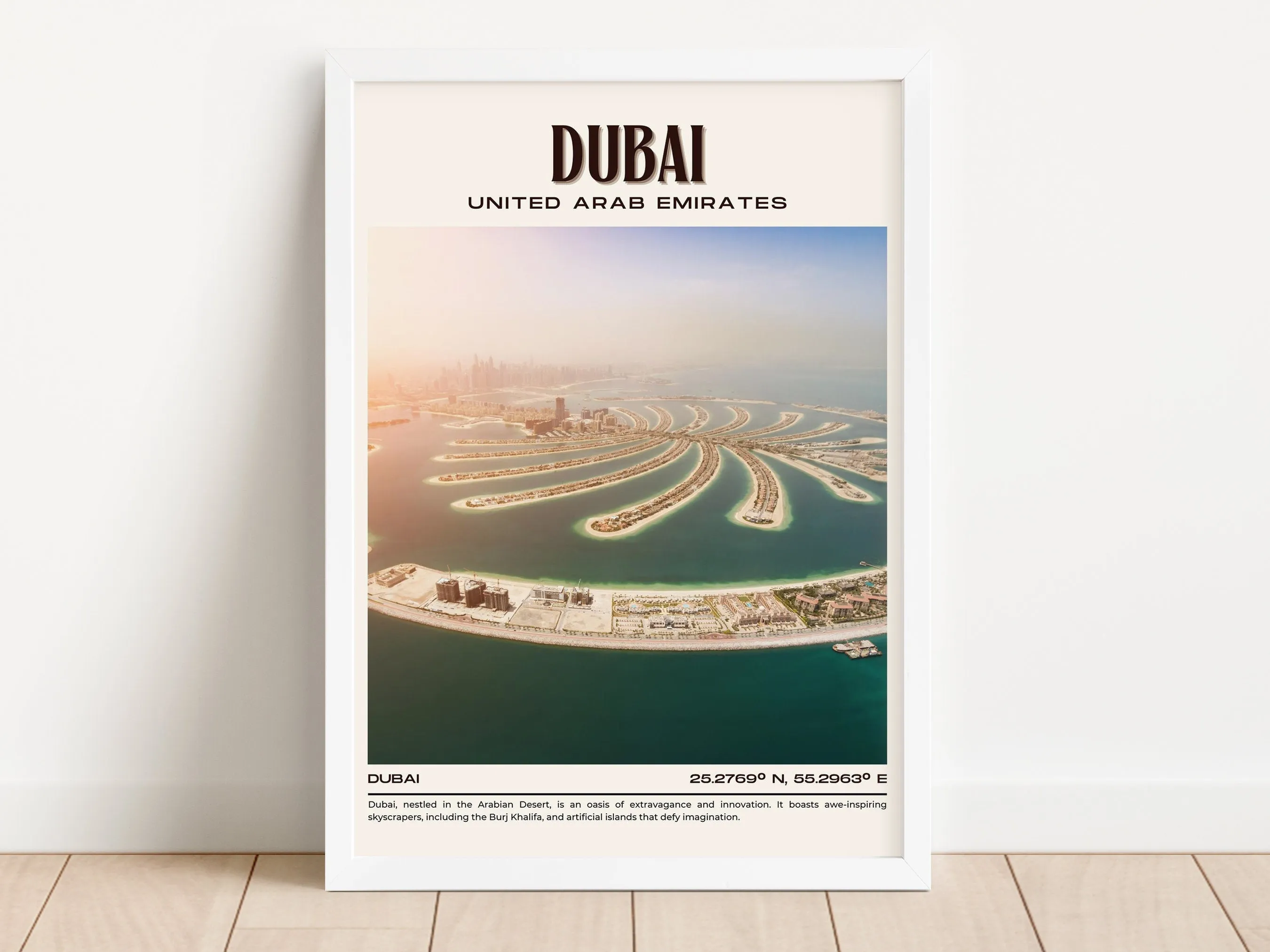 Dubai Vintage Wall Art, UAE