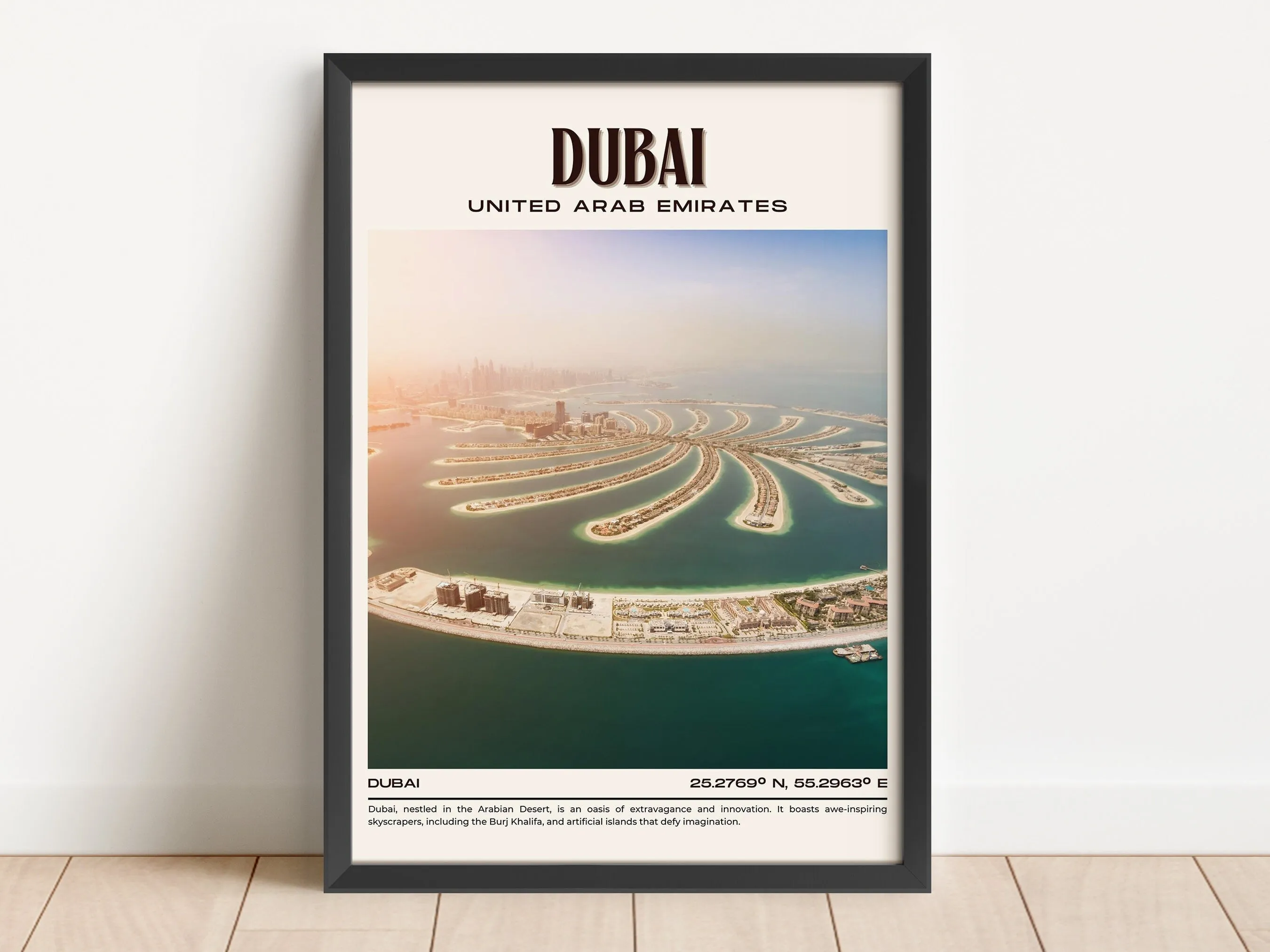 Dubai Vintage Wall Art, UAE