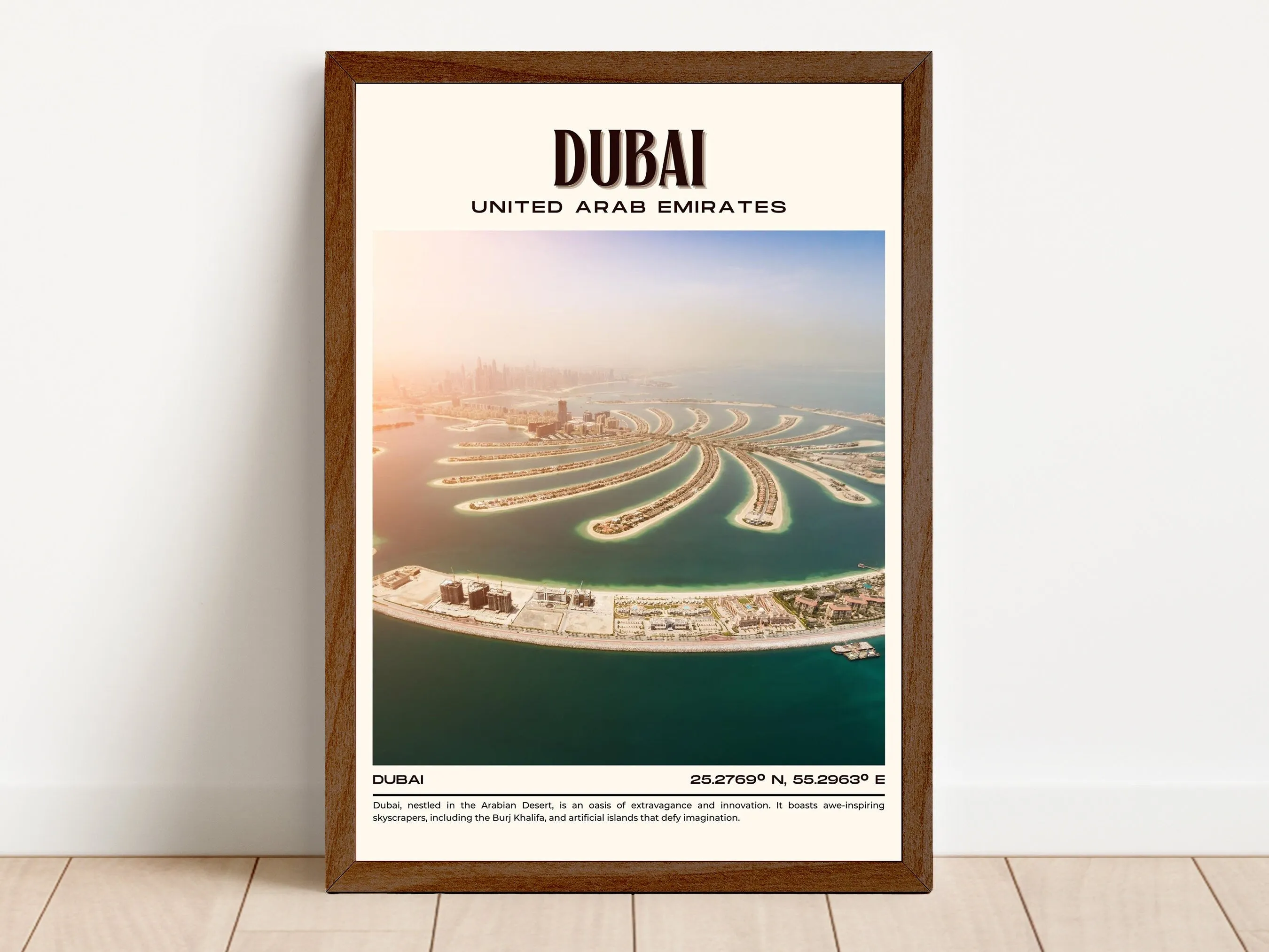 Dubai Vintage Wall Art, UAE