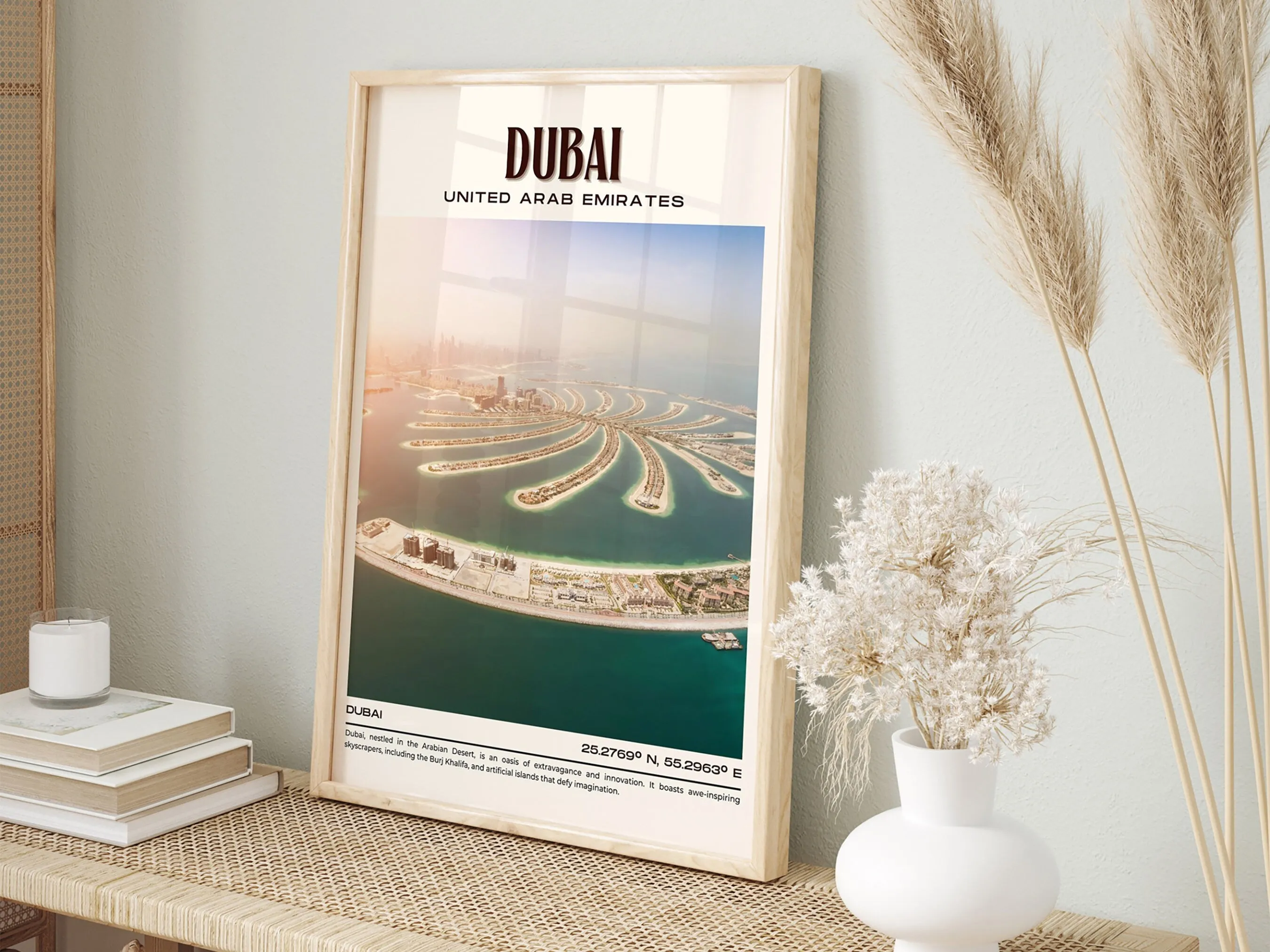 Dubai Vintage Wall Art, UAE