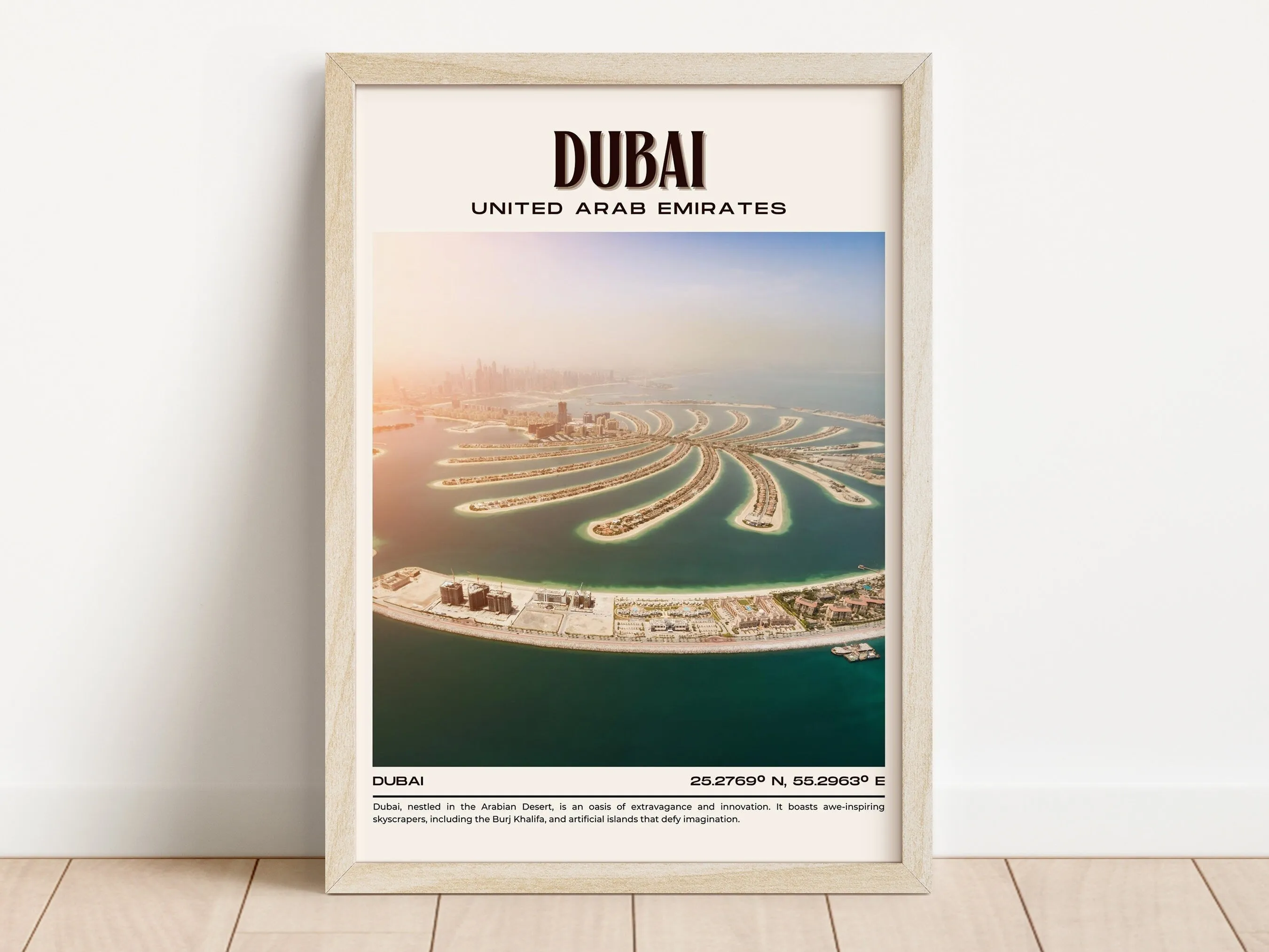 Dubai Vintage Wall Art, UAE