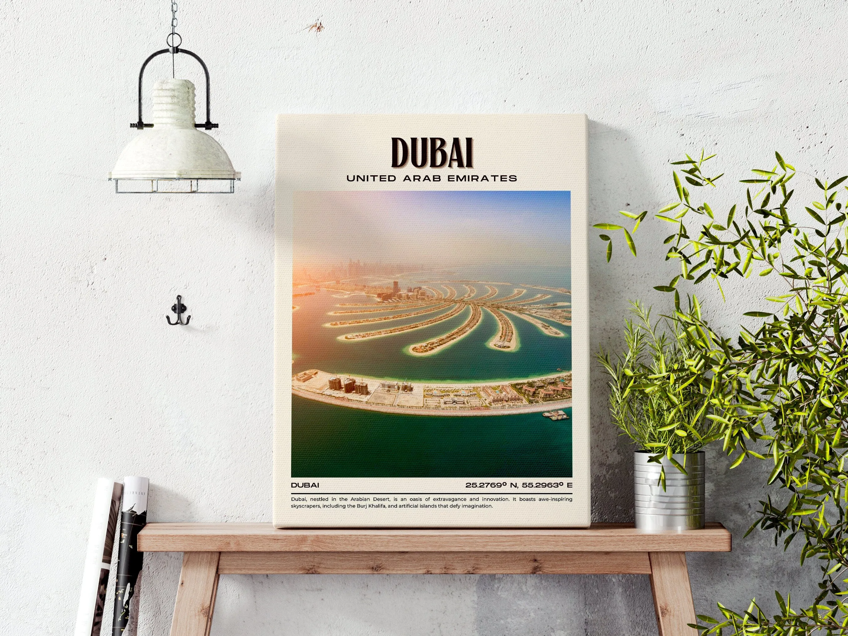 Dubai Vintage Wall Art, UAE