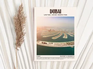 Dubai Vintage Wall Art, UAE