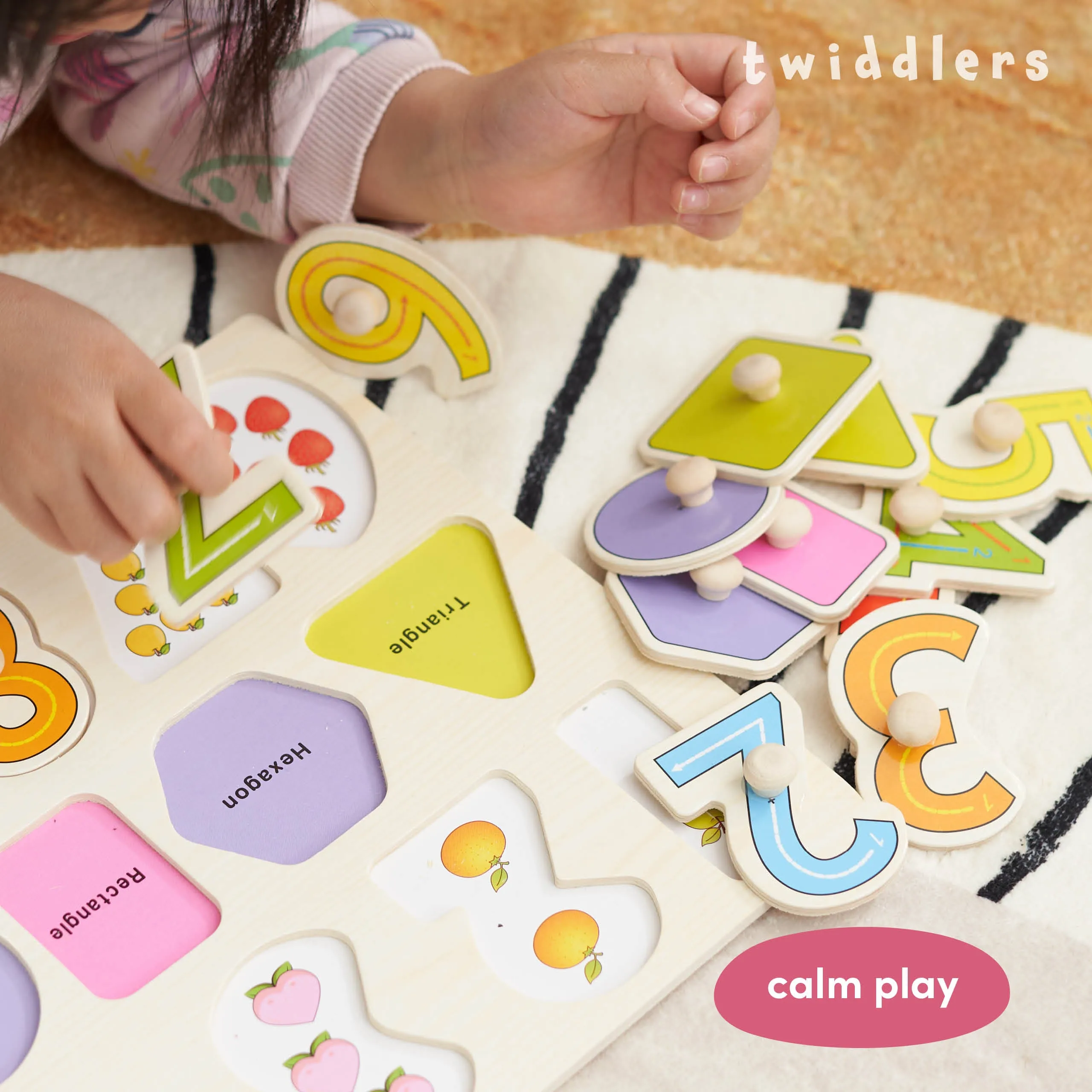 Early Learning Educational Wooden Peg Puzzles