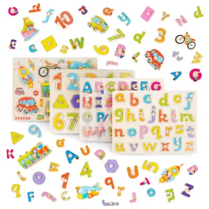 Early Learning Educational Wooden Peg Puzzles