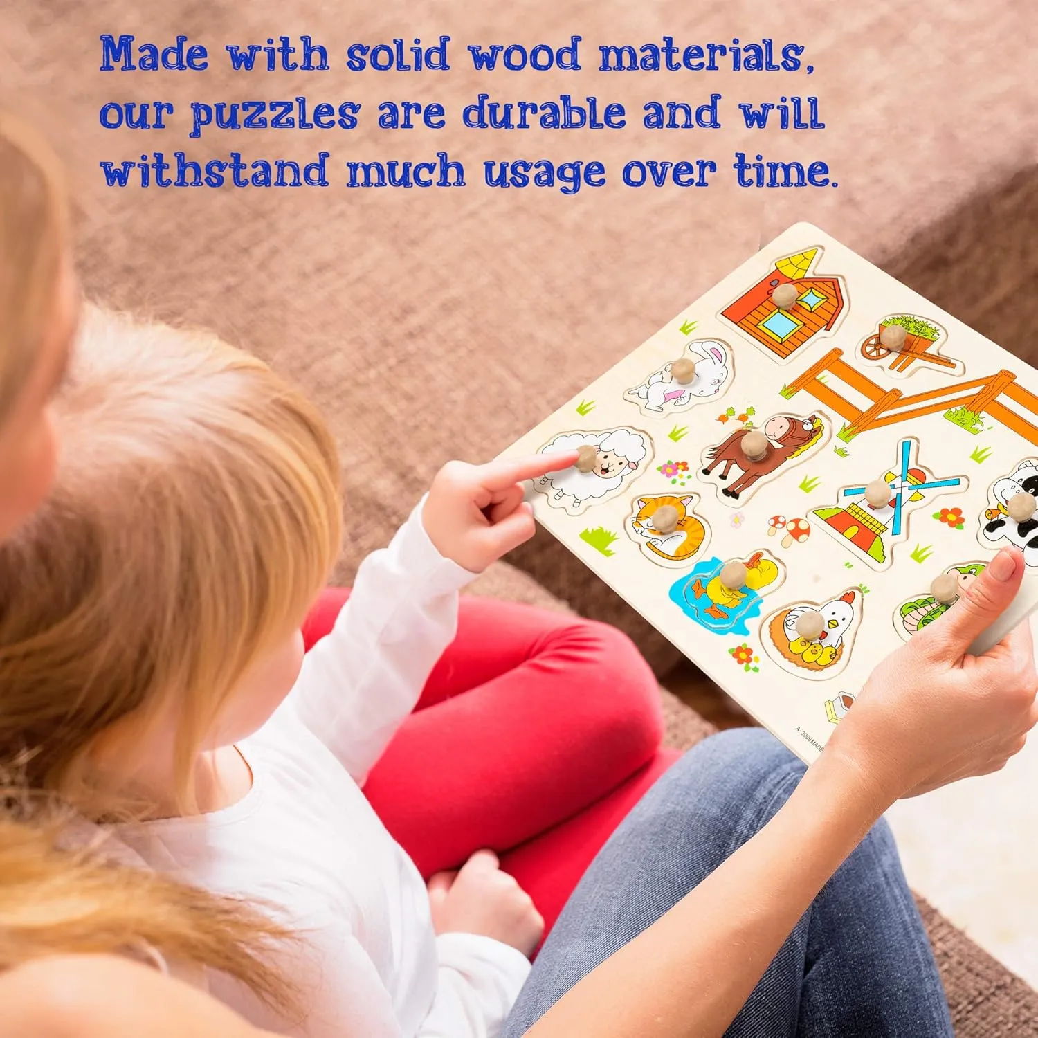 Early Learning Wooden Peg Wildlife Puzzles