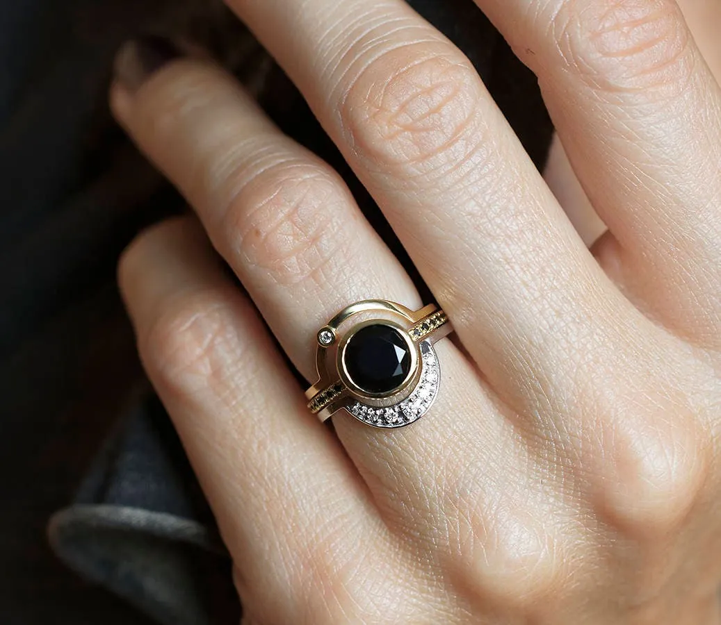Eclipse Alexandrite Ring Set