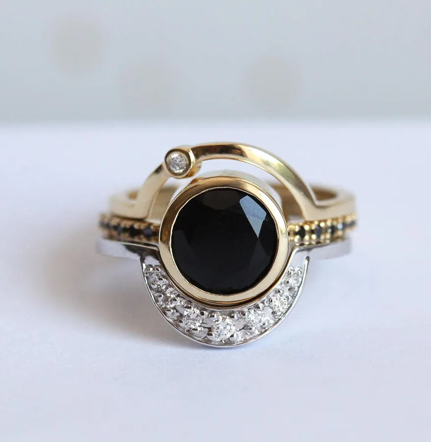 Eclipse Alexandrite Ring Set