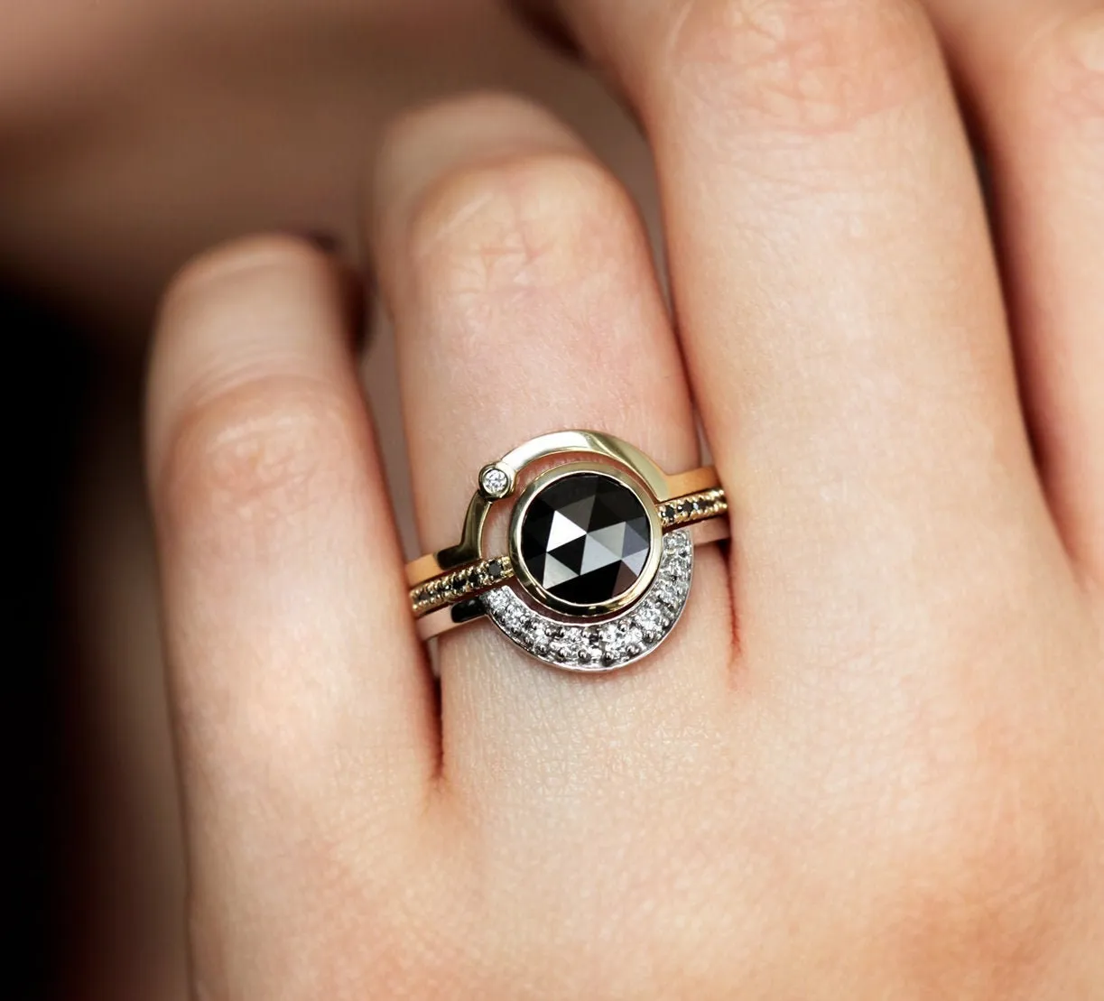 Eclipse Alexandrite Ring Set