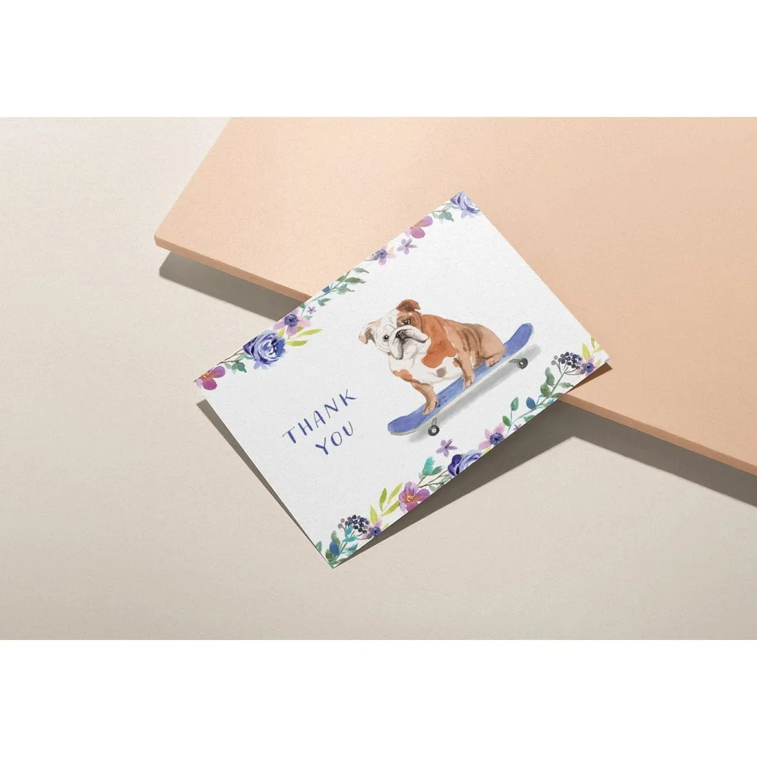 Eco-Friendly Bulldog Thank You Card