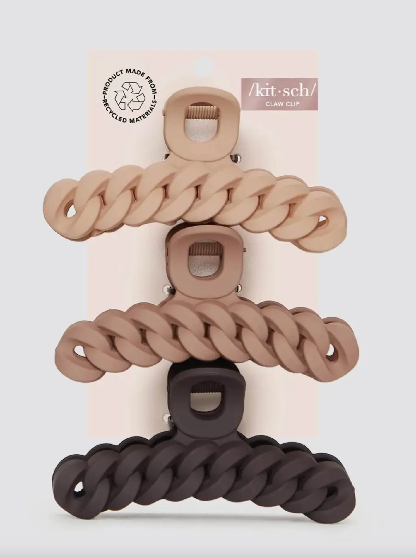Eco-Friendly Chain Claw Clip 3pc Set