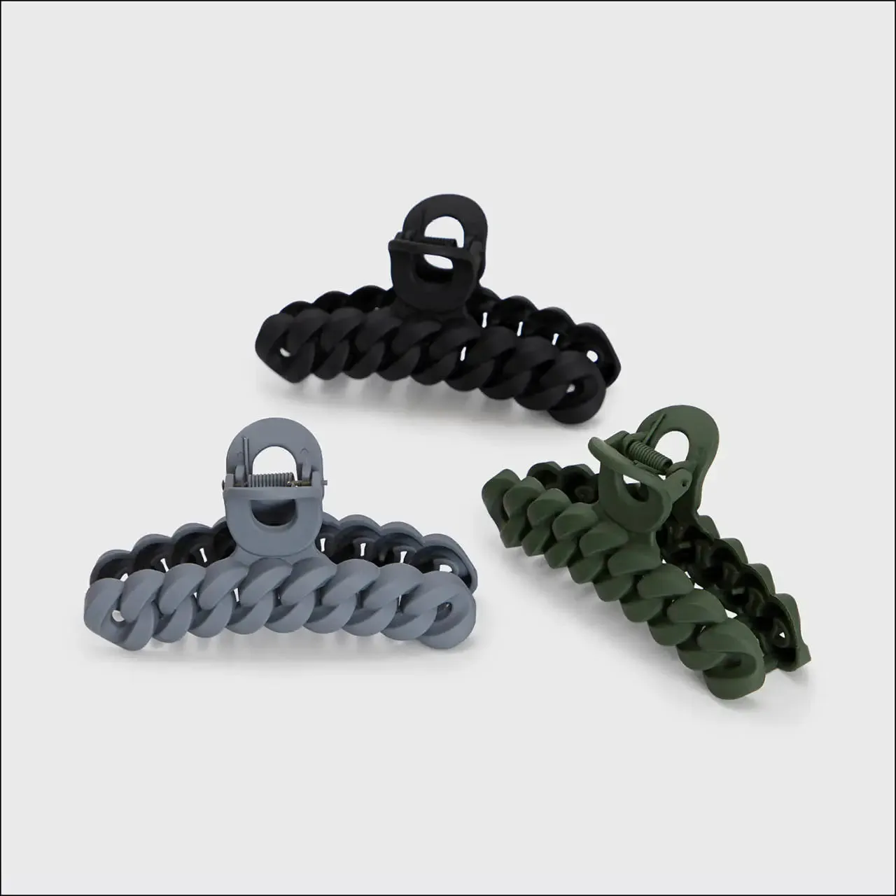 Eco-Friendly Chain Claw Clip 3pc Set