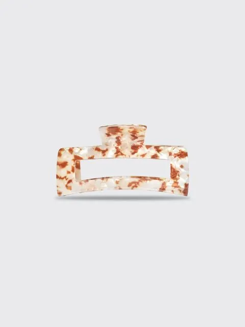 Eco-Friendly Jumbo Open Shape Claw Clip- Brown