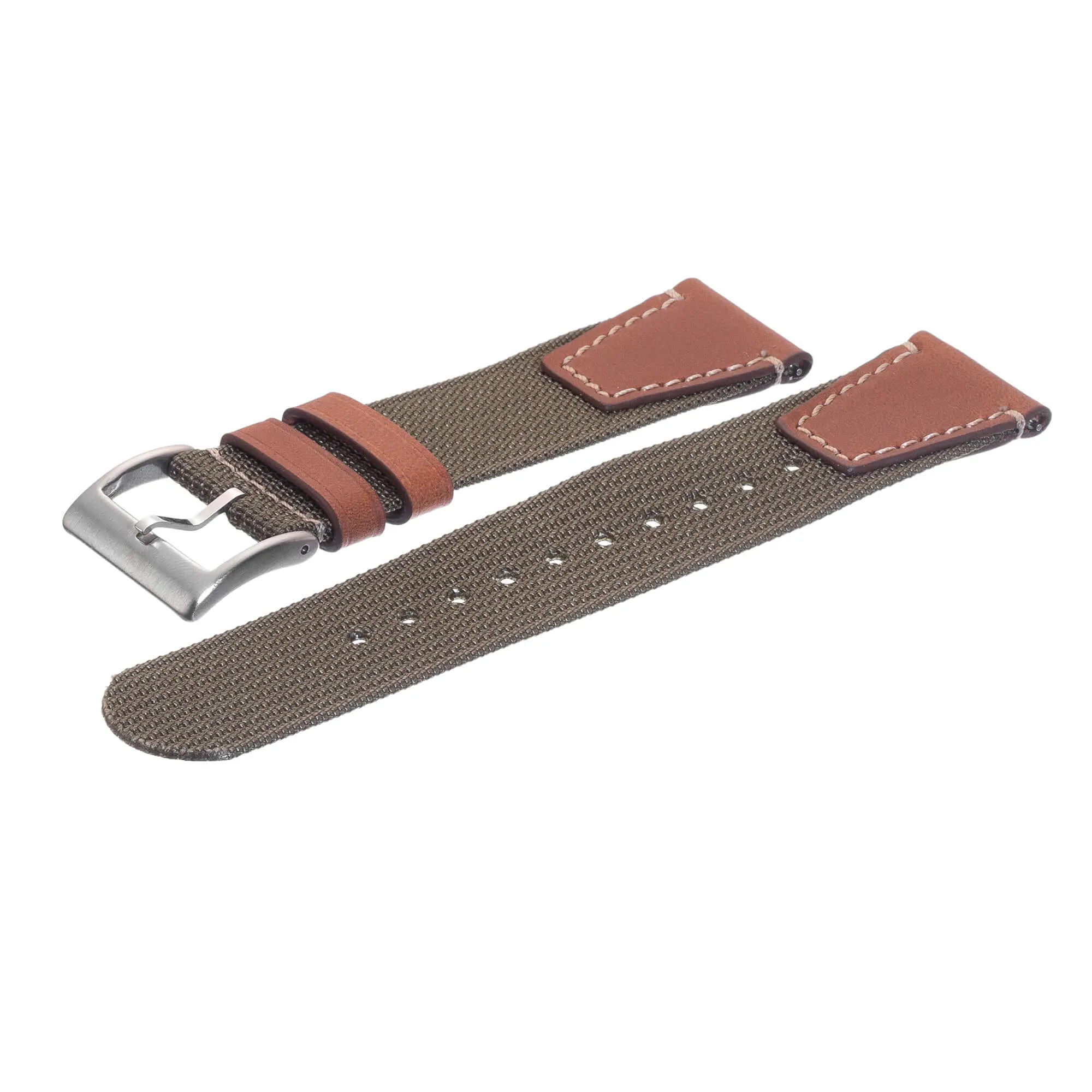 Eco-Friendly Military Green Two Piece Strap
