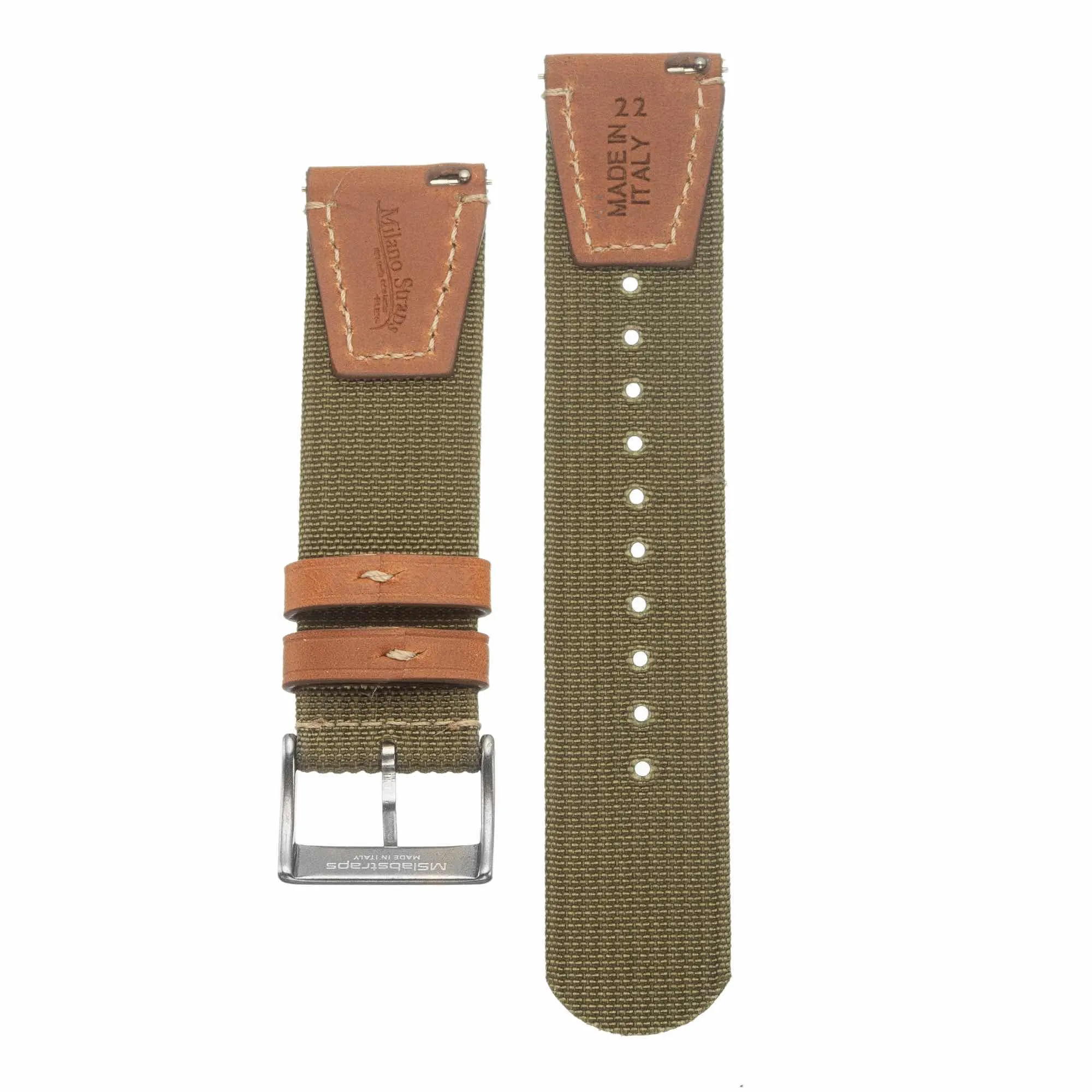 Eco-Friendly Military Green Two Piece Strap