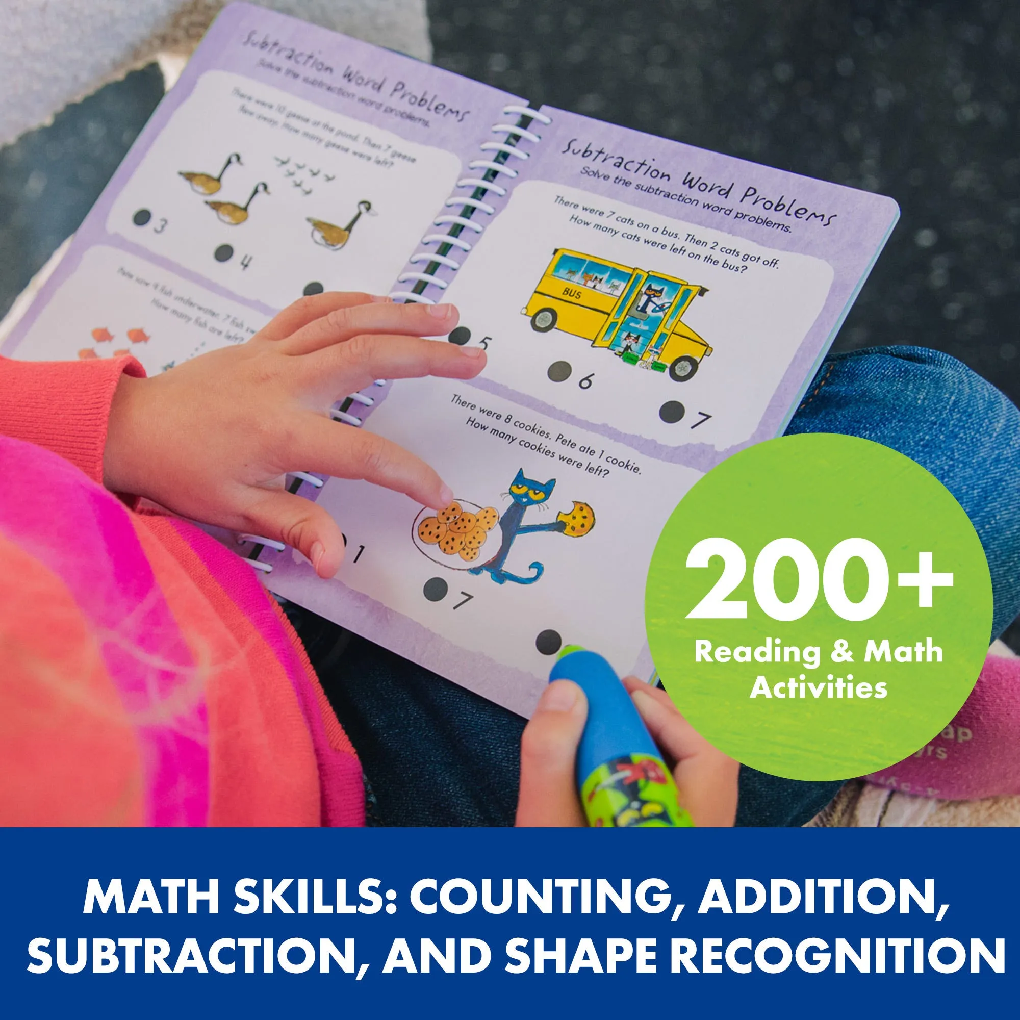 Educational Insights Hot Dots® Pete the Cat® Kindergarten Reading & Math