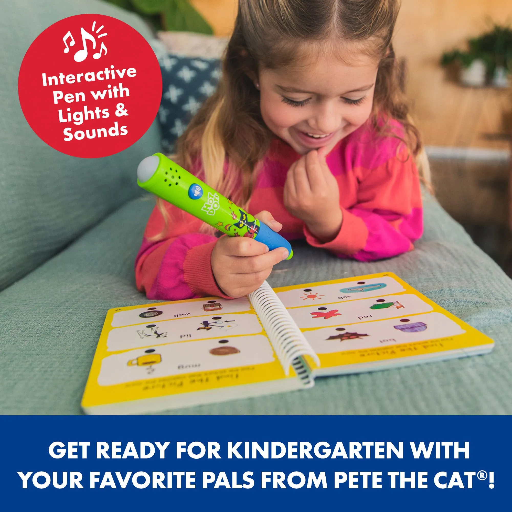 Educational Insights Hot Dots® Pete the Cat® Kindergarten Reading & Math