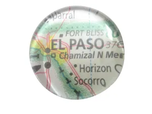 El Paso Texas Map Pendant Magnet