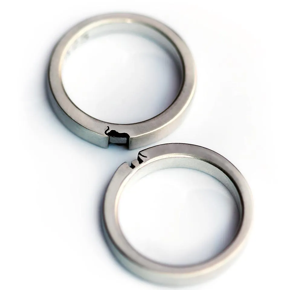 Elephant love - Couple matching ring set