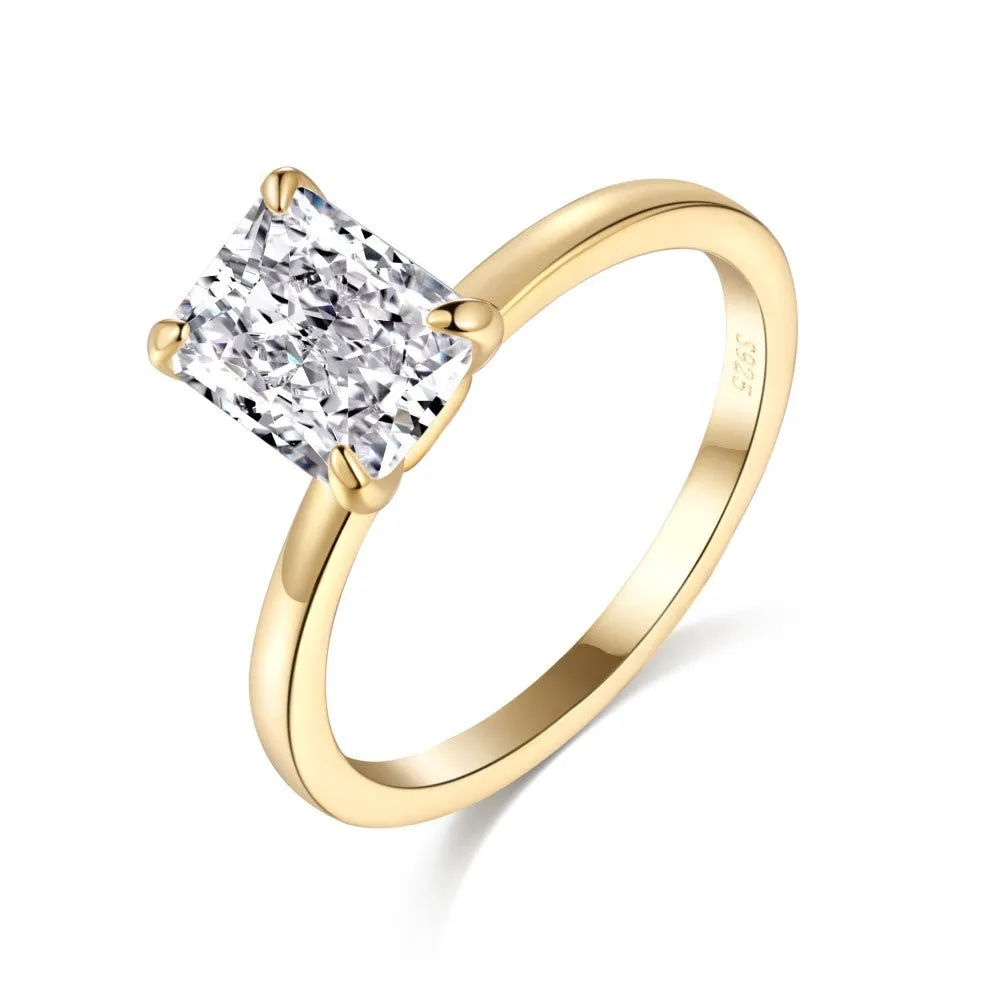 Elle Emerald Cut Promise Ring