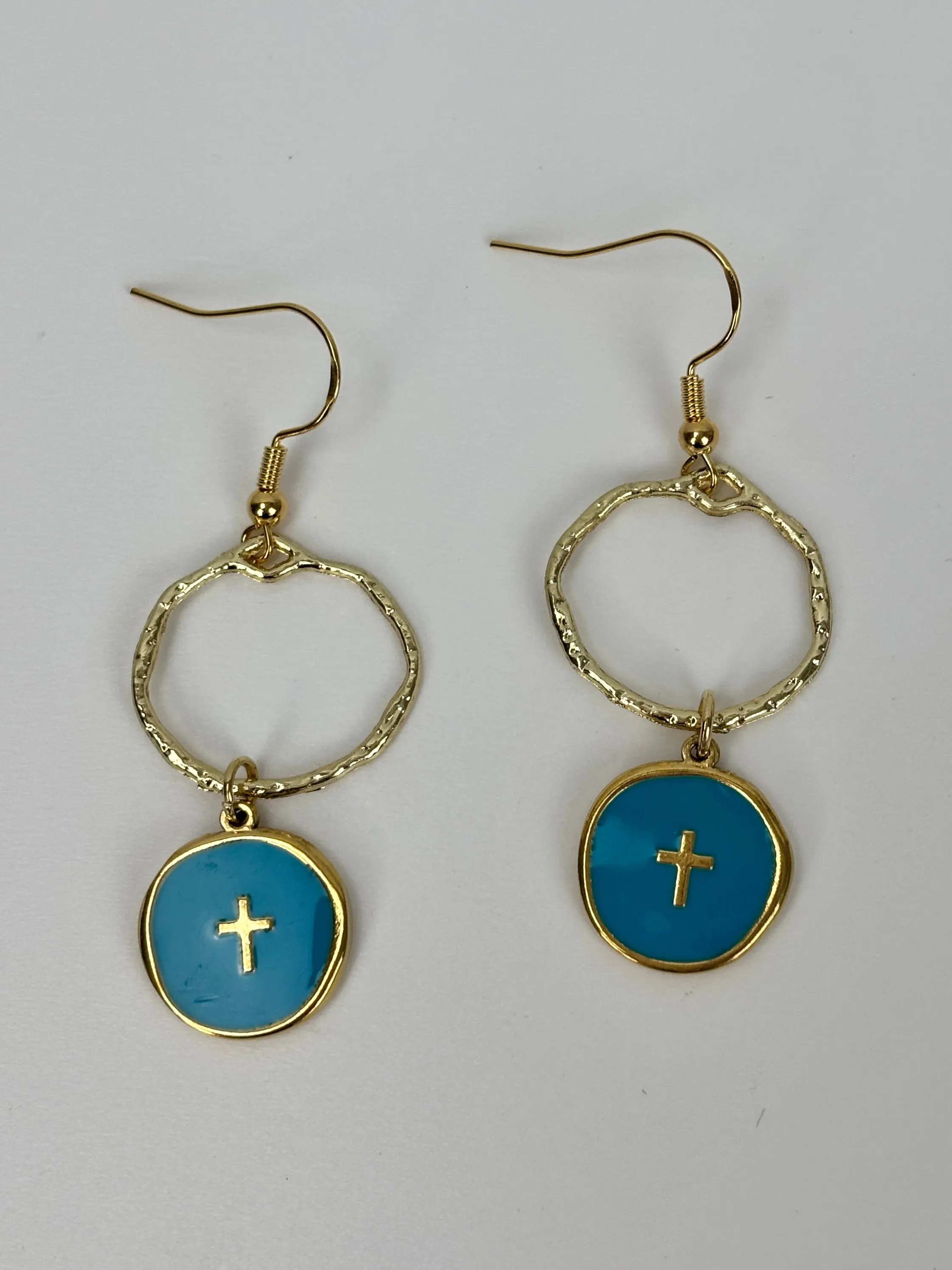 Enamel Cross Earring Collection