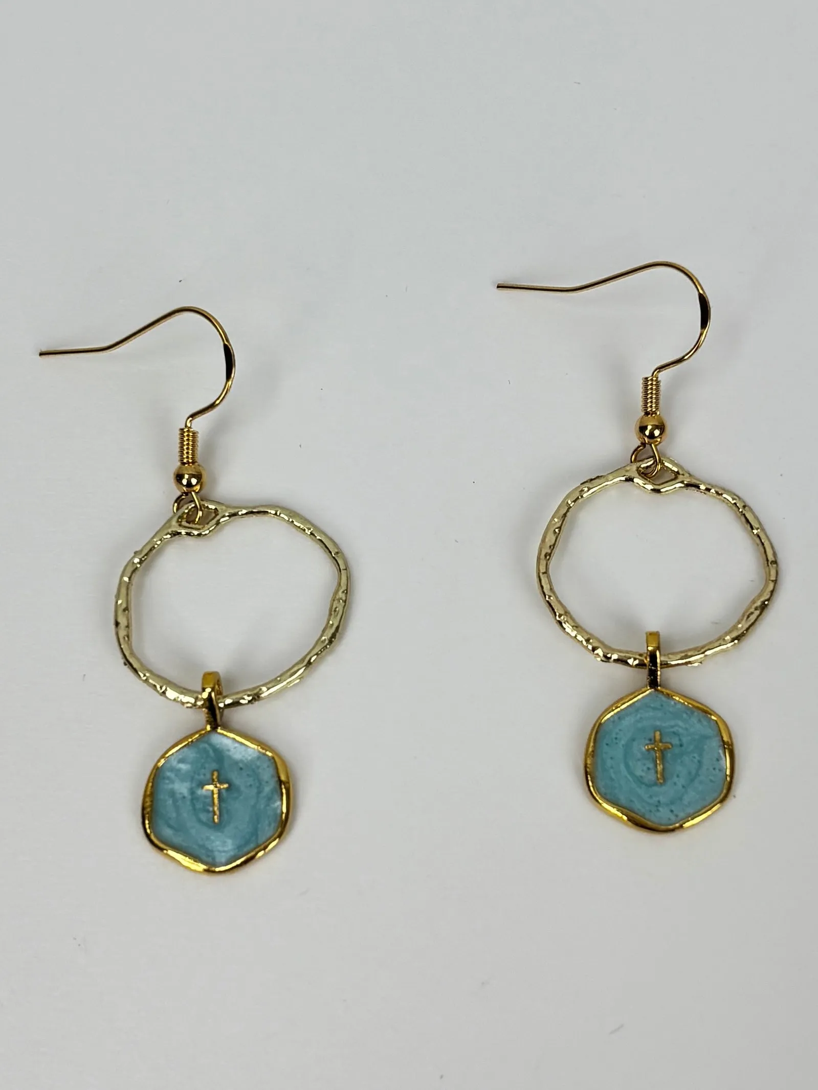 Enamel Cross Earring Collection
