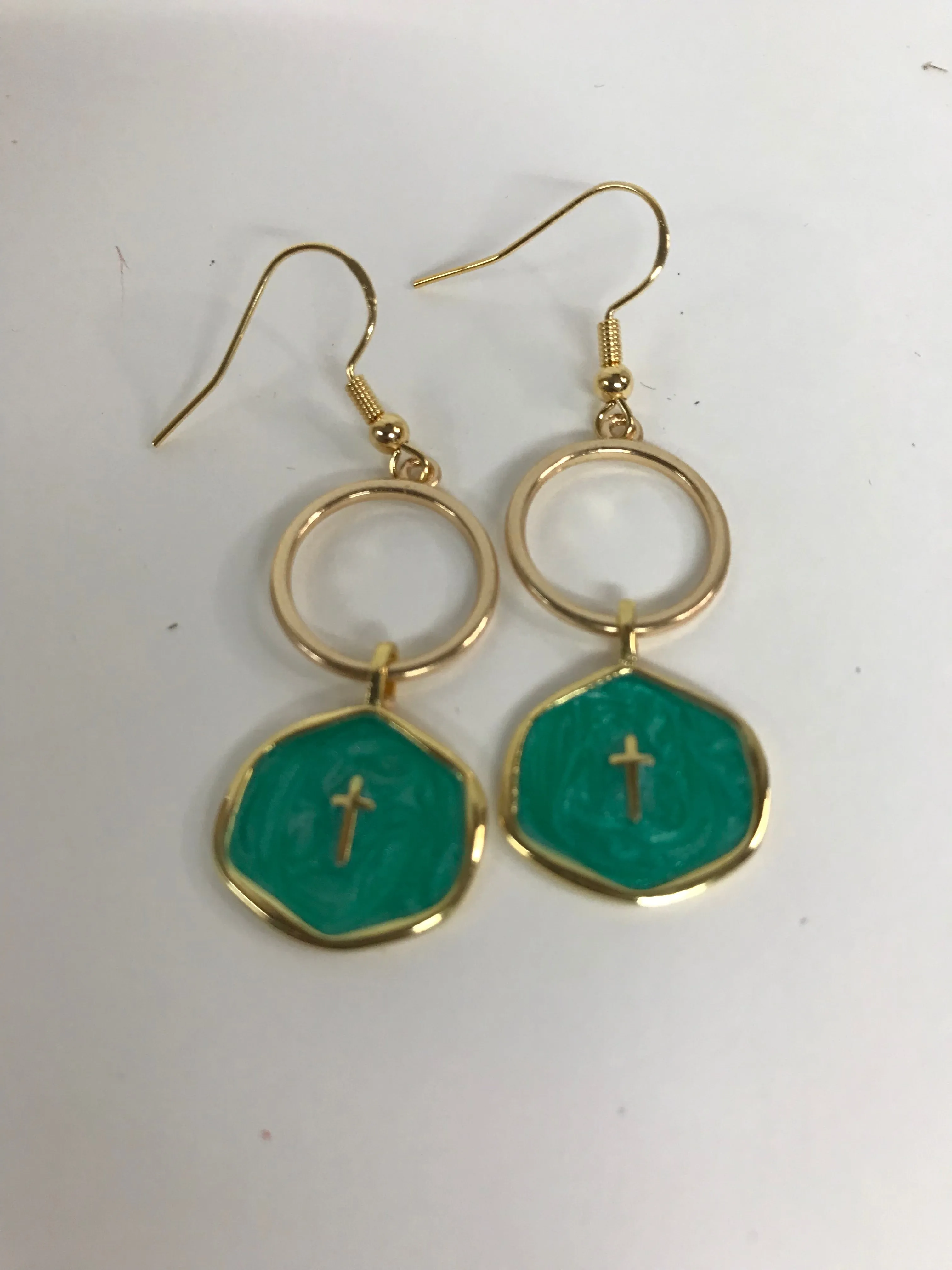 Enamel Cross Earring Collection