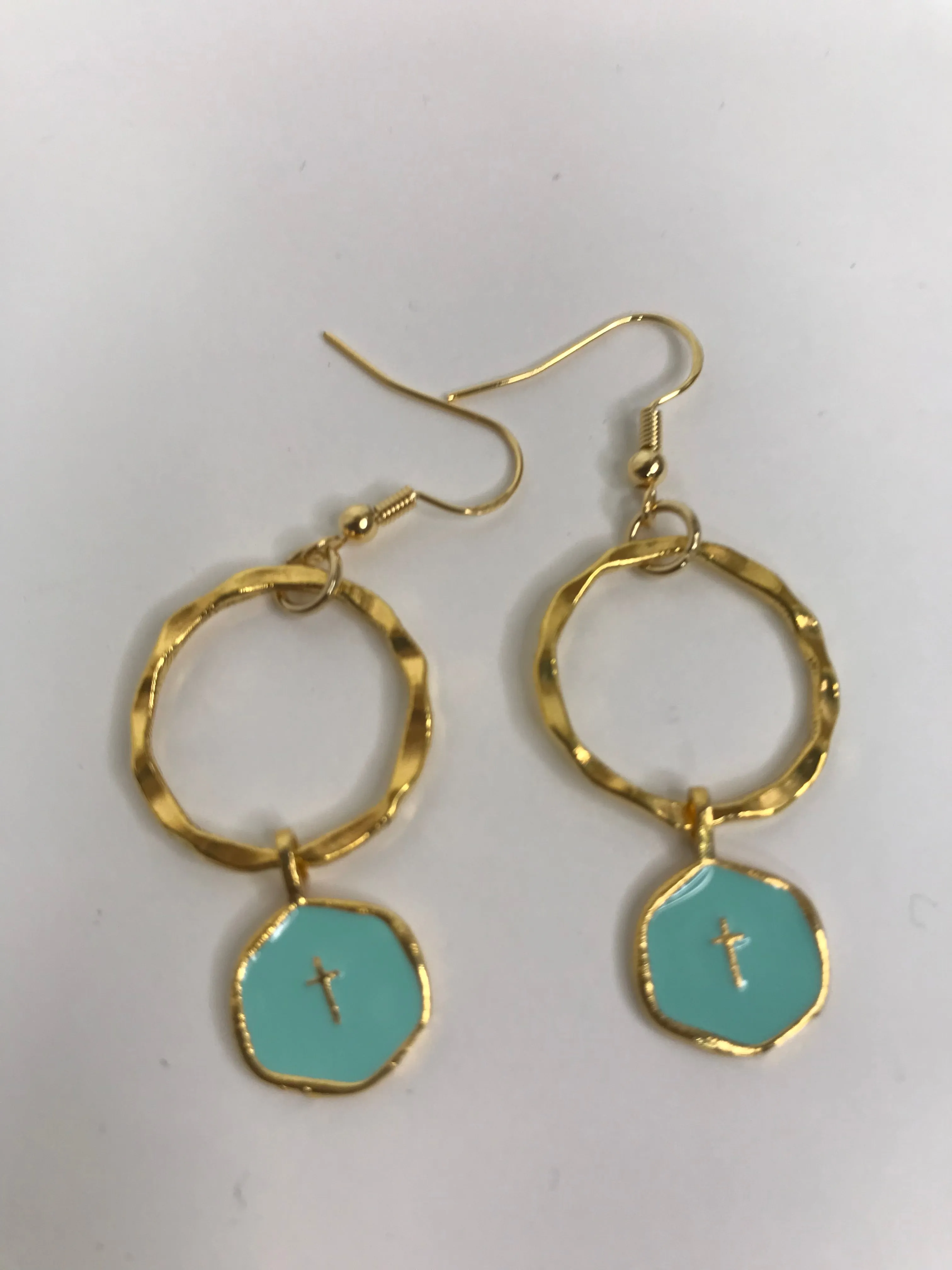 Enamel Cross Earring Collection