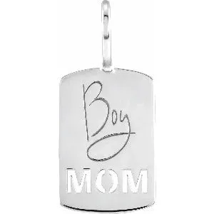 Engravable Pierced Mom Pendant 88208