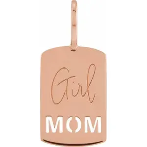 Engravable Pierced Mom Pendant 88208