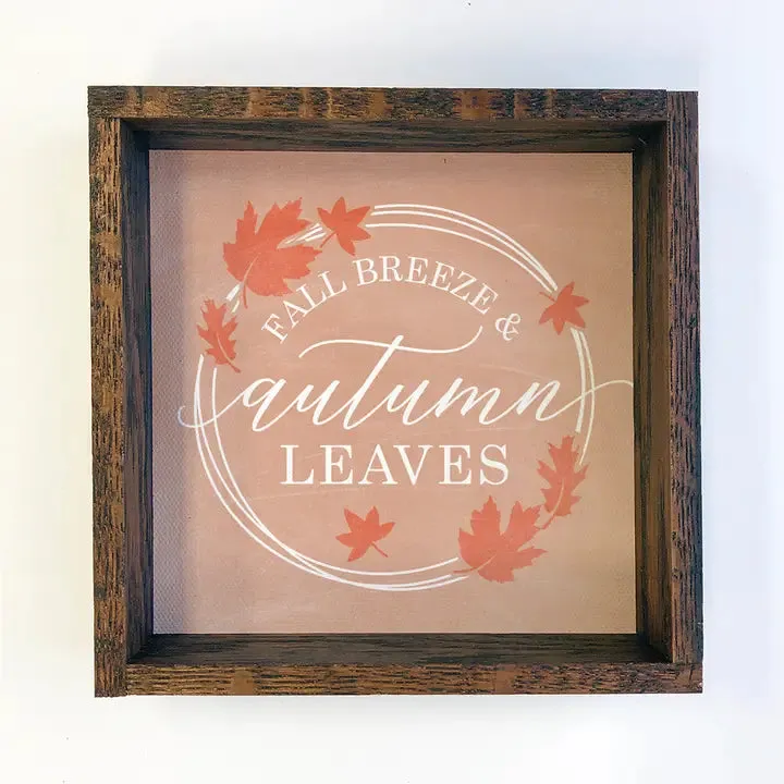 Fall Breeze Wood Sign