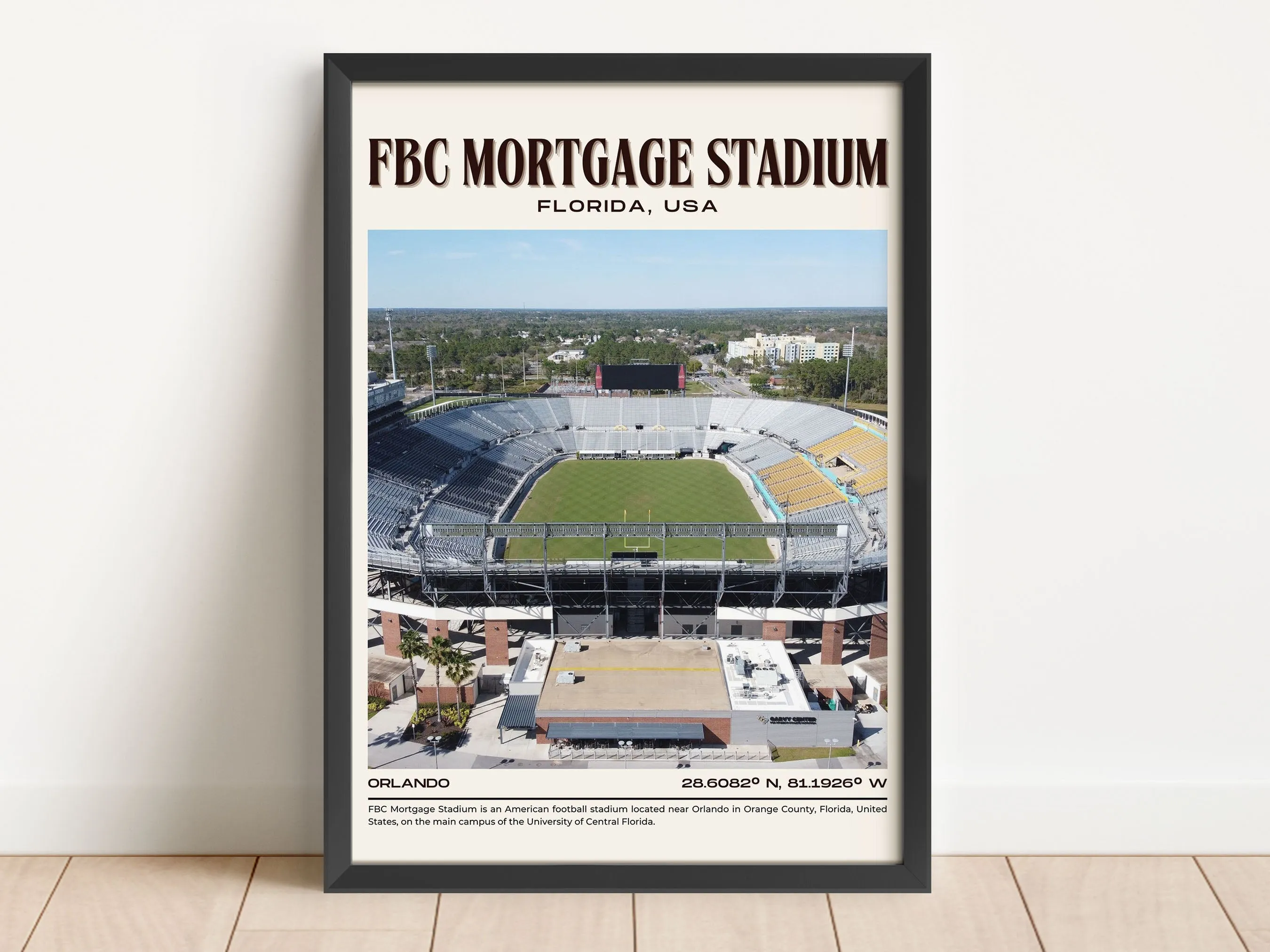 FBC Mortgage Stadium Football Retro Wall Art