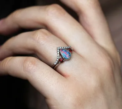 Finnley Pear Opal Ring